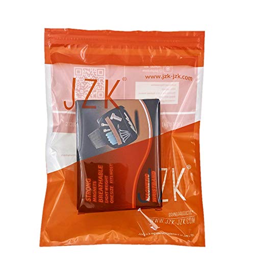 JZK Magnetisches Armband mit 15 Magneten zum Halten Schrauben Nägel Nüsse Schrauben Bohren Bits, magnetarmband werkzeug Geschenk für Papa Mann Zimmermann Klempner