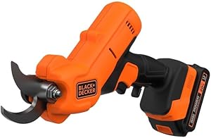 BLACK+DECKER 20V MAX* Cordless Pruner Electric Pruning Shears, Battery and Charger Included Electric Pruner (BCPR320C1)