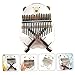 COOLHIYA Chic Acrylic Thumb Piano Transparent Finger Piano Cute Bear Design Portable Kalimba with Smooth Surface Comfortable Touch for Beginners and Music Lovers