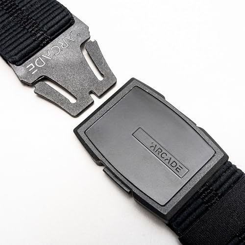 Image of Arcade Experience Unisex Belt, Heavy Duty Elastic Webbing, Non-Metal Travel Friendly Buckle