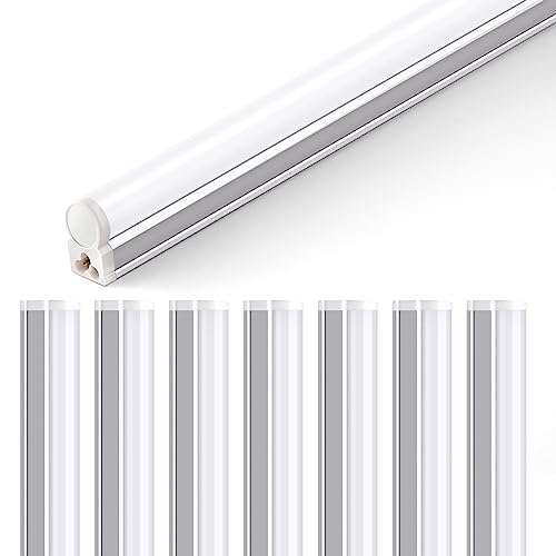 Barrina LED Shop Light, 4 ft 2200lm 4000K (Daylight Glow) T5 Fixture, Linkable Shop Lights, Strip Lights, Tube Lights for Garage Warehouse Workshop Basement, ETL Listed, Plug and Play, 8-Pack Barrina LED Shop Light, 4 ft 2200lm 4000K (Daylight Glow) T5 Fixture, Linkable Shop Lights, Strip Lights, Tube Lights for Garage Warehouse Workshop Basement, ETL Listed, Plug and Play, 8-Pack