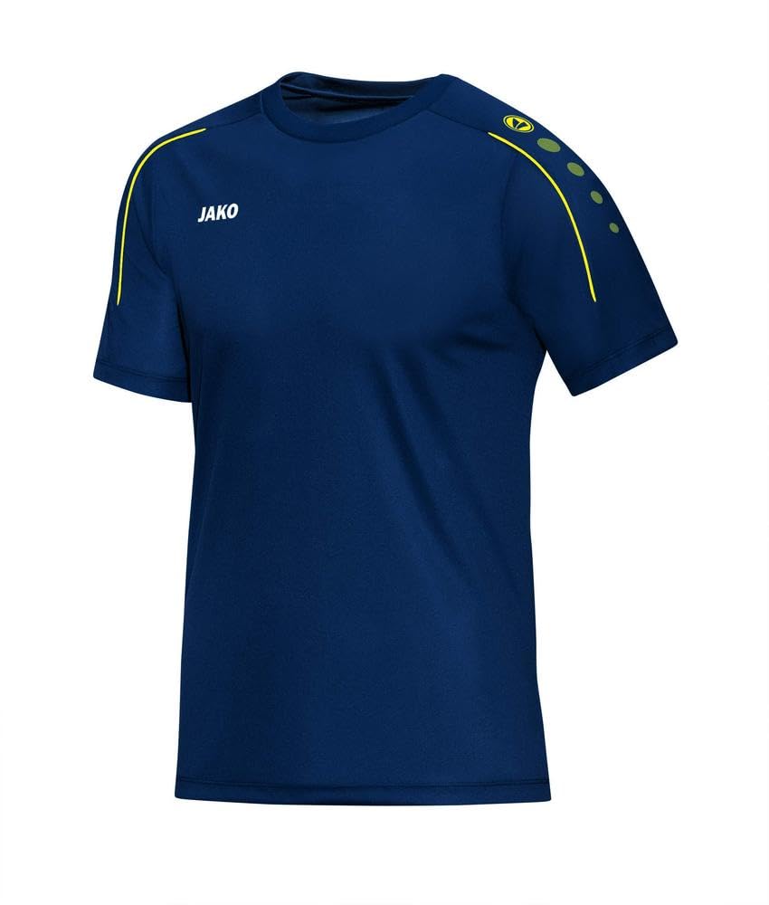 JAKO T-Shirt Classico Kids T-Shirt - Night Blue/Citro, 164