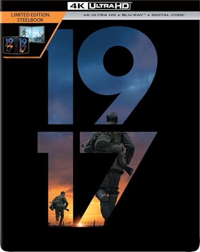 1917 - Limited Edition Steelbook 4K Ultra HD + Blu-ray + Digital [4K UHD] -  Rated R, Sam Mendes, George McKay
