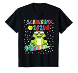 Kinder Schulkind 2021 Frosch mit Schultüte Einschulung Geschenk T-Shirt