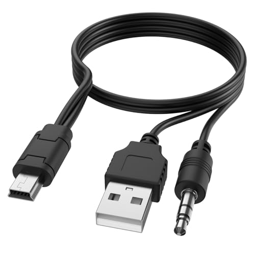 Câble Mini USB pour haut-parleurs iHome iHM60 iHM61 Jack 3,5 mm PC