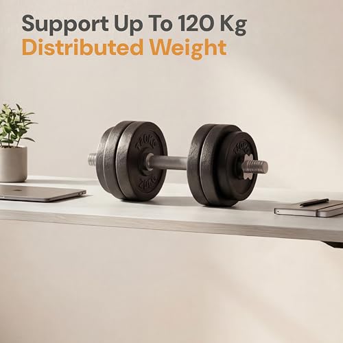 Image of Table Top for Office, Study & Standing Desk - 18mm Pre-Laminated Engineered Wood, Matte Scratch & Spill Resistant, Load up to 120 kg, Suitable Frames - 48x24 inch,Frosty White