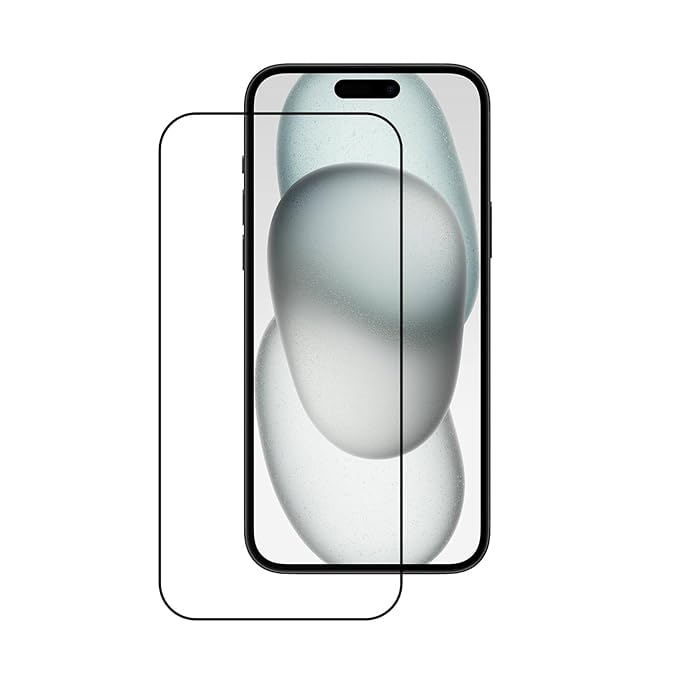 Image of Tempered Glass Screen Protector Compatible For Apple iPhone 15 Plus with Edge to Edge Coverage and with Easy Installation Kit