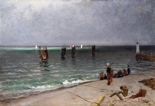 Póster de lienzo de Fritz Thaulow: arte de pared de 60x90cm para un salón elegante