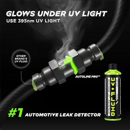 Image of AutoLine Pro Smoke Fluid Brightest UV Glow Leak Tracing Solution for Automotive Smoke Machines (EVAP, Vacuum, and More) [Not for Ventus]