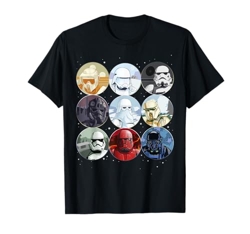 T-shirt Star Wars Trooper Planets pour look streetwear décontracté