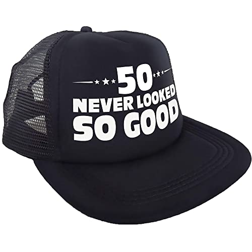 50 Never Looked So Good Hat  Happy 50th Birthday Party Supplies, Ideas and Decorations - Funny Birthday