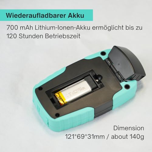 QIIRUN TM530 Optical Power Meter lwl Optisches Leistungsmessgerät mit visueller Fehlersuche Stromversorgung über wiederaufladbaren Akku, 4-in-1 optischer Leistungsmesser mit VFL RJ45 FC/SC-Anschlüssen