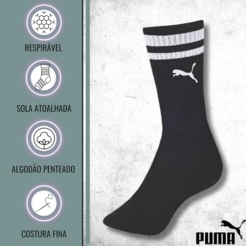 Kit 04 Pares de Meia Cano Longo Puma | KIT B | 39-43