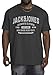 Produktbild Jack and Jones Große Größe T-Shirt für Herren - Übergröße Shirt Männer T-Shirt 3XL bis 6XL - einzeln und Multi-Set (BS Iris Opt 10, 4XL)