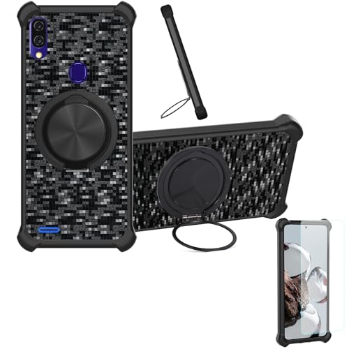 �Ή� Blu G60 �P�[�X Phone Case [1�� 9H+�d�x���� �K���X�t�B����][360°��]���X�^���h�A�}�O�l�b�g��]CX-11-HEI