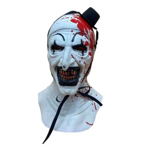 EIOLWJIEO Per Maschera Horror sanguinante per Halloween Facile da Indossare Non Facile da strappare per Maschera da Clown Spaventoso di Halloween per Maschera da Clown Cosplay in, Tipo 2