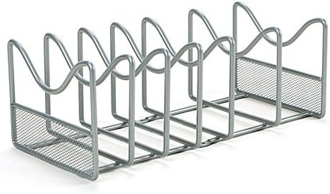 Sturdy Metal Mesh Pot and Lid Organizer
