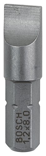 Bosch 2 607 001 468 - Punta de atornillar extra dura - S 1,2x8,0, 25 mm (pack de 3)