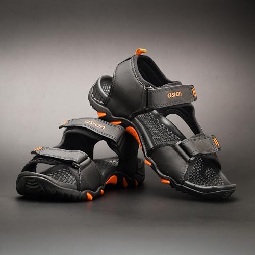 Image of ASIAN Mens VISTARA-26 Casual Sandals with adjustable velcro closure for easy wear with flexible fitting and trendy and stylish looks ideal for everyday use for mens as well as boys
