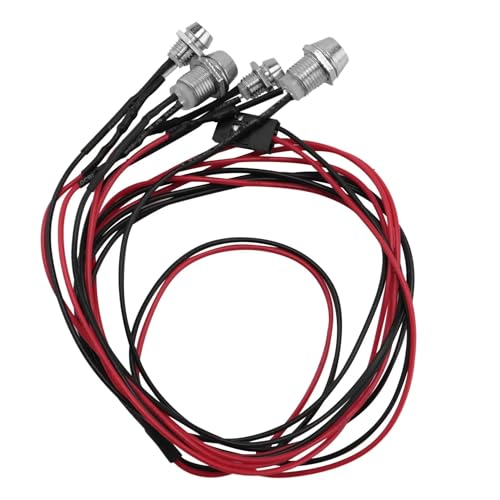 Luces coche RC de alta intensidad 4 LED blanco y rojo para circuitos nocturnos