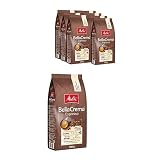 Melitta BellaCrema Espresso Ganze Kaffee-Bohnen 8 x 1kg, ungemahlen, Kaffeebohnen für Kaffee-Vollautomat, kräftige Röstung, geröstet in Deutschland, Stärke 5, im Tray