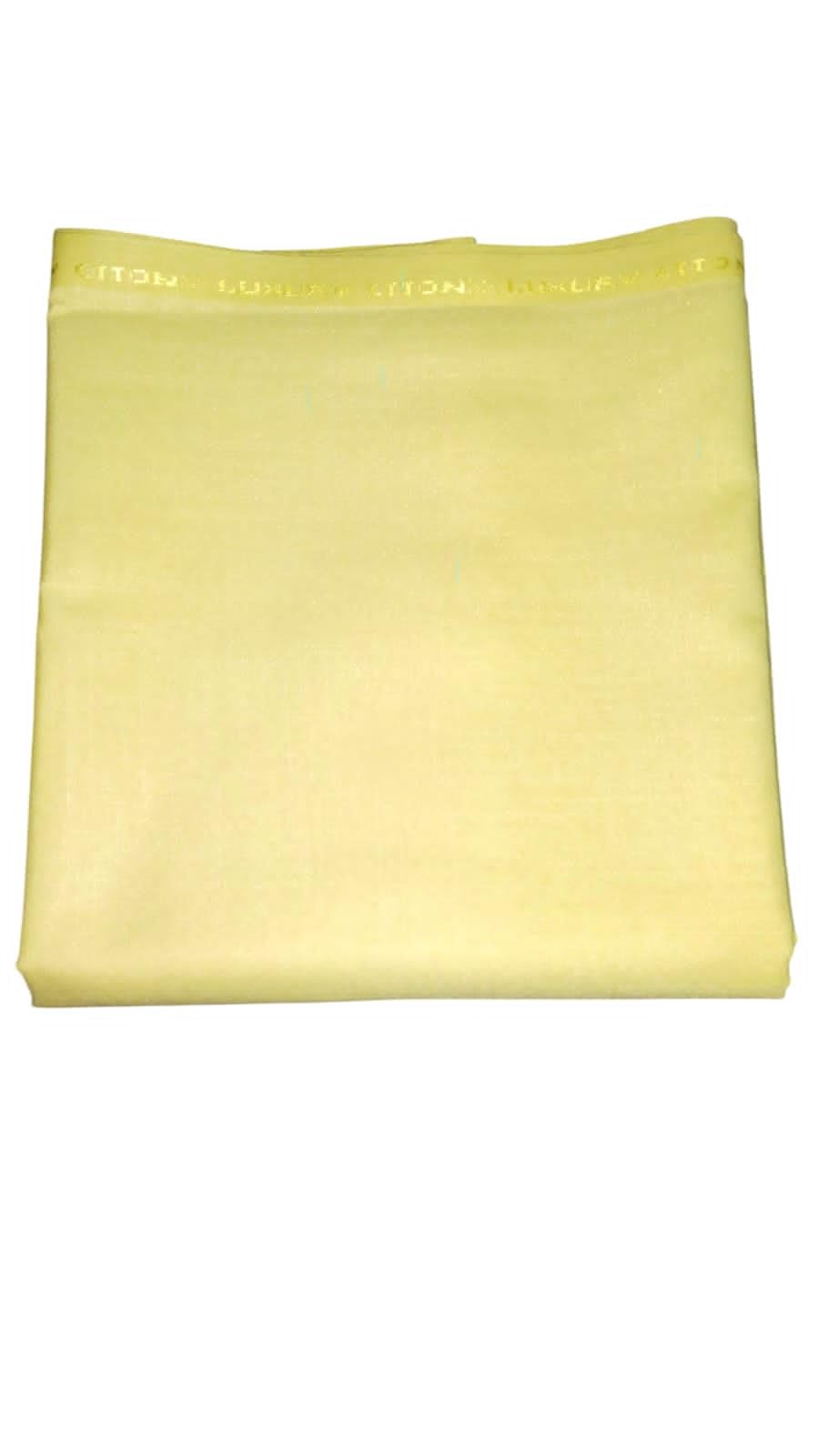 HI-Fit Apparels Unstitched Cotton Luxury Plain Shirt | Soft & Breathable Material | Ideal for Tailoring Formal & Casual Wear | Perfect for Office | Cotton for Gents (Yellow)-picture-20