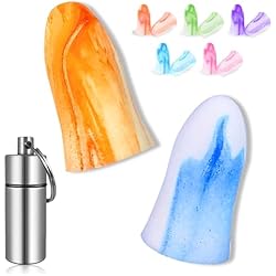 Tapones Lavables 50 Pares Tapones Oidos Ruido Dormir, Tapones para los oídos de espuma súper suave, 35 db SNR Tapones, Con Funda De Transporte De Aluminio, Tapones Oidos Ruido Dormir para Dormir, Viajes.