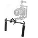 CAMVATE Handle Grips Front Handbar Clamp Mount for 15mm Rod Support System Shoulder Rig(Black) - 1049