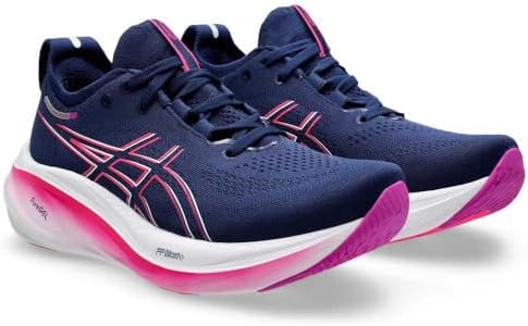 Tênis Asics Gel-Nimbus 26 Marinho Rosa e Branco - feminino - 35