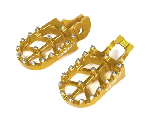 Marchepieds Accossato Or en Ergal 7075 taillés dans la masse pour SUZUKI DRZ 400