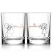 BOLDLOFT Say I Love You His and Hers Drinking Glasses-Christmas Gifts for Girlfriend or Wife, Christmas Gifts for Couples, Gifts for Her, Valentines Day Gifts for Her, Romantic Anniversary Gifts