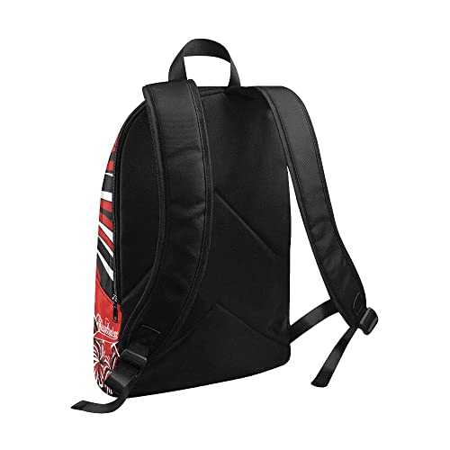 Personalized Cheer Dark Red Black Cheerleader Backpack with Name Custom Travel Bag for women Men3
