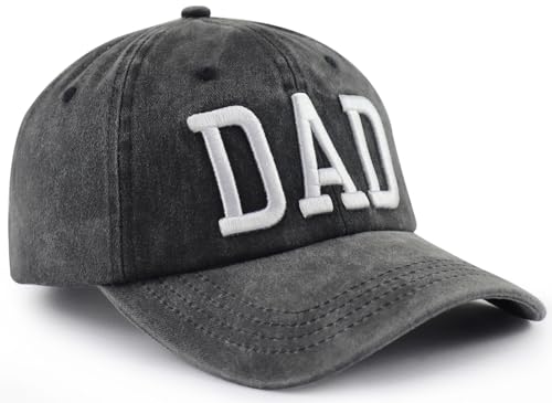 Image of Mom and Dad Hats for Men Women, Funny Adjustable Cotton 3D Embroidered Mama Papa Baseball Cap