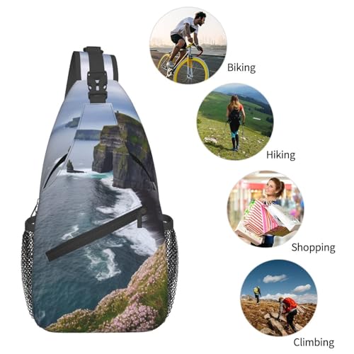 Morrales Cross Chest Bag unisex color negro para senderismo miniatura 6