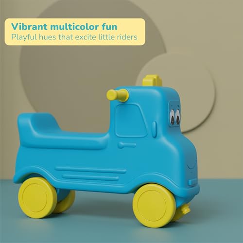 Image of Lifelong Cuppy Toony Truck Push Car Truck Rideon for Kids 1-4 Yrs|BIS Certified,Non Electrical Push Ride for Toddlers|No Assembly Required, Smooth Wheels&Easy-Grip for Indoor Outdoor,Plastic (LLCTT01)