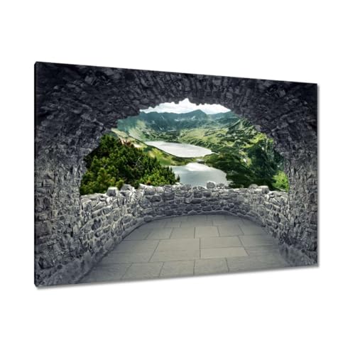 Peinture imprimée sur toile paysage Tatra tableau mural 90x60