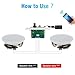 STUDIOFINIX 8-Inch Bluetooth Ceiling Speaker System with A 2-Channel Wall Amplifier,400W Max Power Output Pair - Perfect for Clear Sound in Living Room, Office, Kitchen, Basement & Covered Patio