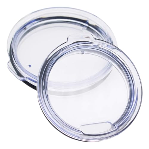 CIYODO Leak-proof Tumbler Lid Replacement 2pcs Plastic Lids for Insulated Cups Portable for Tumblers
