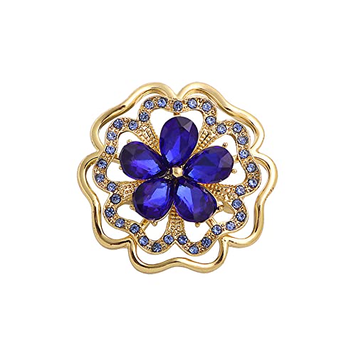 Rhinestone Flower Brooch Pin for Women Girls Membership...