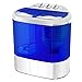 Portable Washing Machine, Kuppet 10lbs Compact Mini Washer, Wash&Spin Twin Tub Durable Design to Wash All your Laundry or Swim Suit for Apartments, Dorms, RV Camping (Blue)