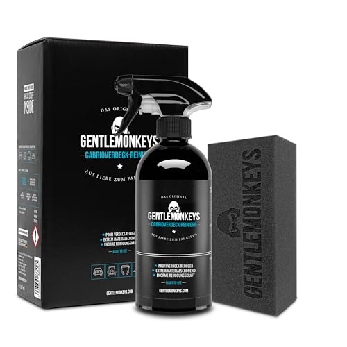 GENTLEMONKEYS Profi Cabrio Verdeckreiniger Set Auto (500ml +...