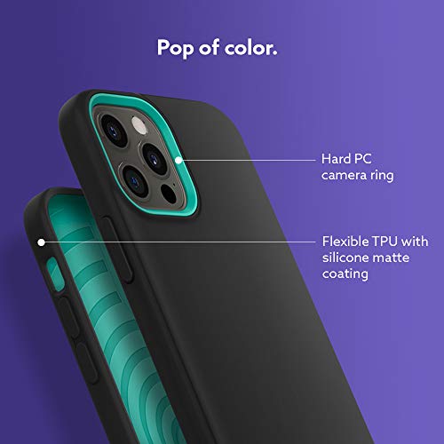 Image of CASEOLOGY Spigen Nano Pop for iPhone 12 Pro /12 Case, iPhone 12 Pro /12 Back Cover - Prune Charcoal