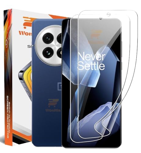 Image of WonRia Pack 2 - Screen Guard Protector For OnePlus 13 5G Unbreakable Membrane | Flexible TPU Film | Edge to Edge Installation Kit | Transparent