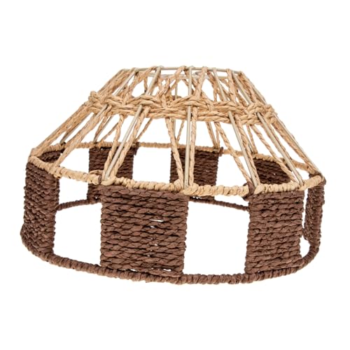 minkissy 北欧風紙紐ランプシェード 天井ライトカバー 軽量耐久 ペンダントライト用 シンプル装飾リビング ダイニング対応