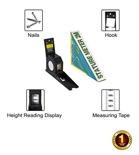 Image of Dr Care Wall Mounted Height Measuring Scale 2M /200 cm- height measuring scale | stature meter |wall mounted- height measuring scale for kids | height measuring scale for adults