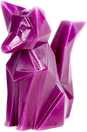 Fox Candle – Foxy - Geometric Candles – Purple