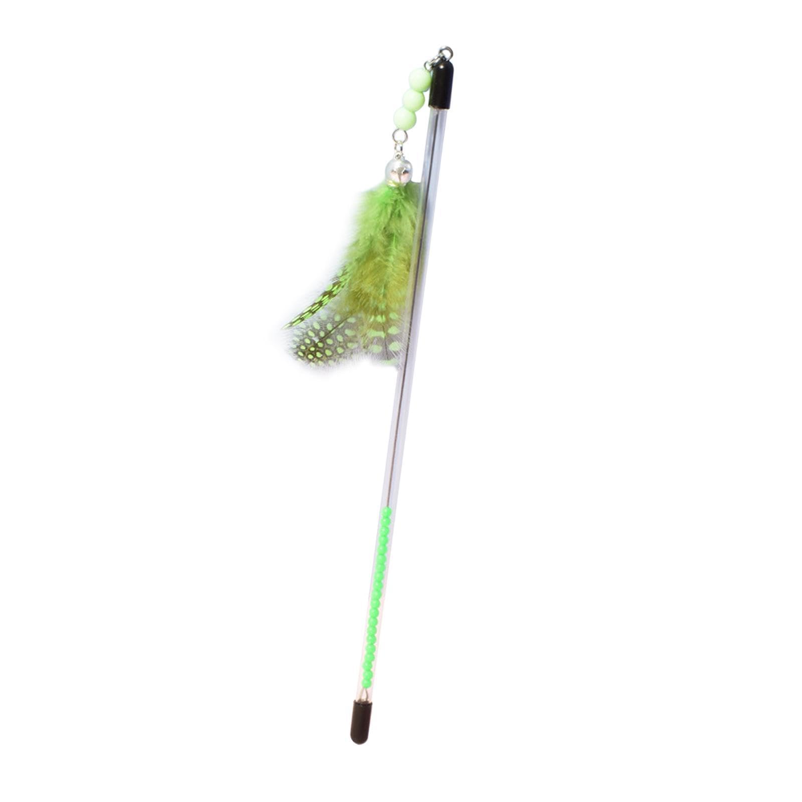 Juguete para gato interactivo con plumas para sesiones de juego dinámico en el salón