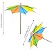 Bilipala 50 PCS Colorful Paper Umbrellas, Cocktail Parasol Picks, Cupcake Toppers Picks