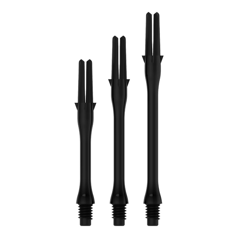 L-Style Dart Shafts: Durable Plastic Dart Shafts - Black Slim 300 (Long) โ image 1