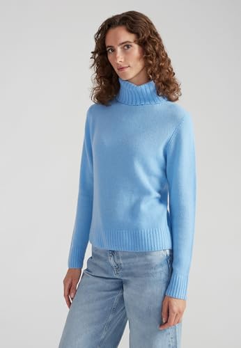 Image of Style & Republic Women's 100% Cashmere Turtleneck Sweater, Regular Fit, Premium Knit Jumper for Autumn, Winter and Spring